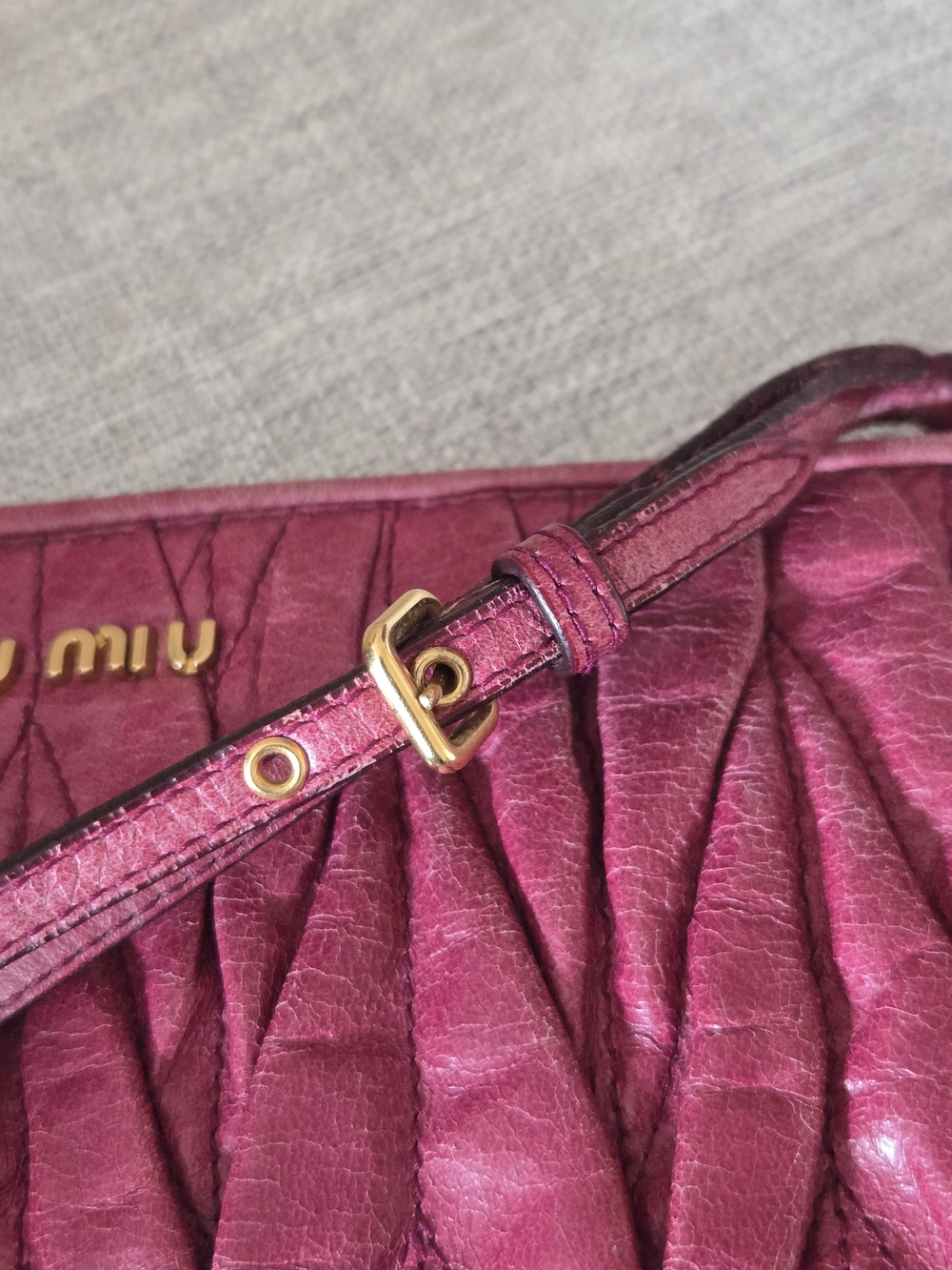 Miu miu clutch bag purse wallet miumiu vuitton chanel prada - Picture 10 of 12